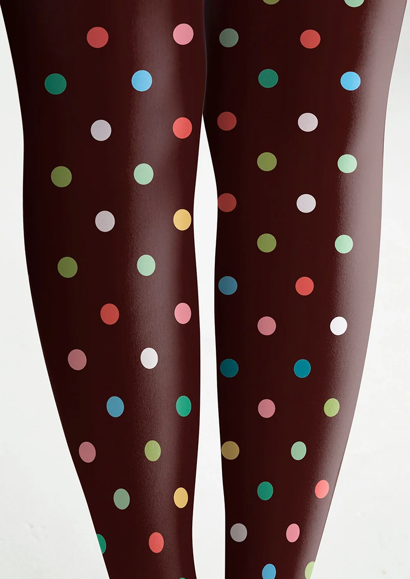 Viken Plan Colorful Polka Dots Tights Hosiery Pantyhose - Image 6