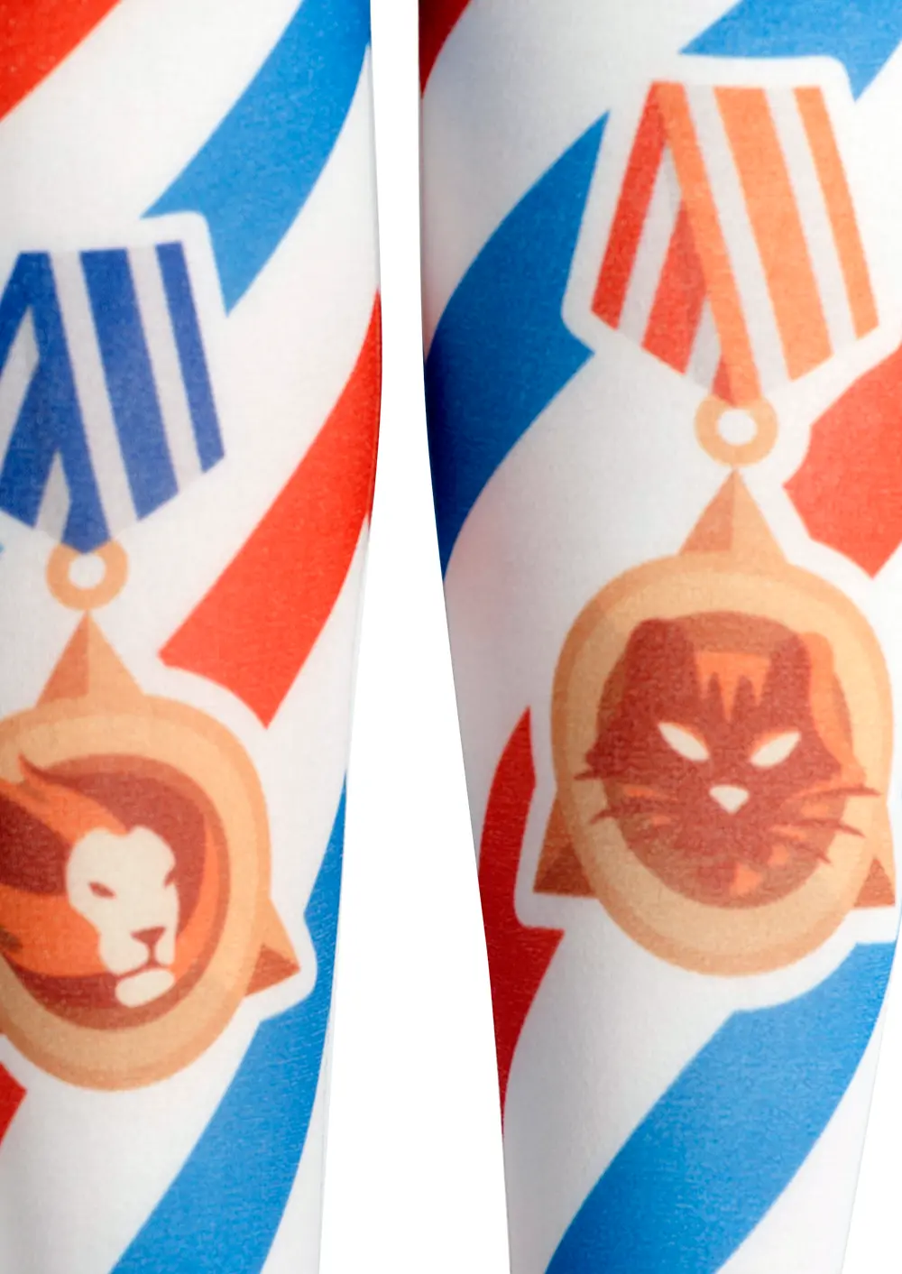 Viken Plan PopArt Print Tights Color Stripe Pantyhose/Tights [AnimalMedal] - Image 4