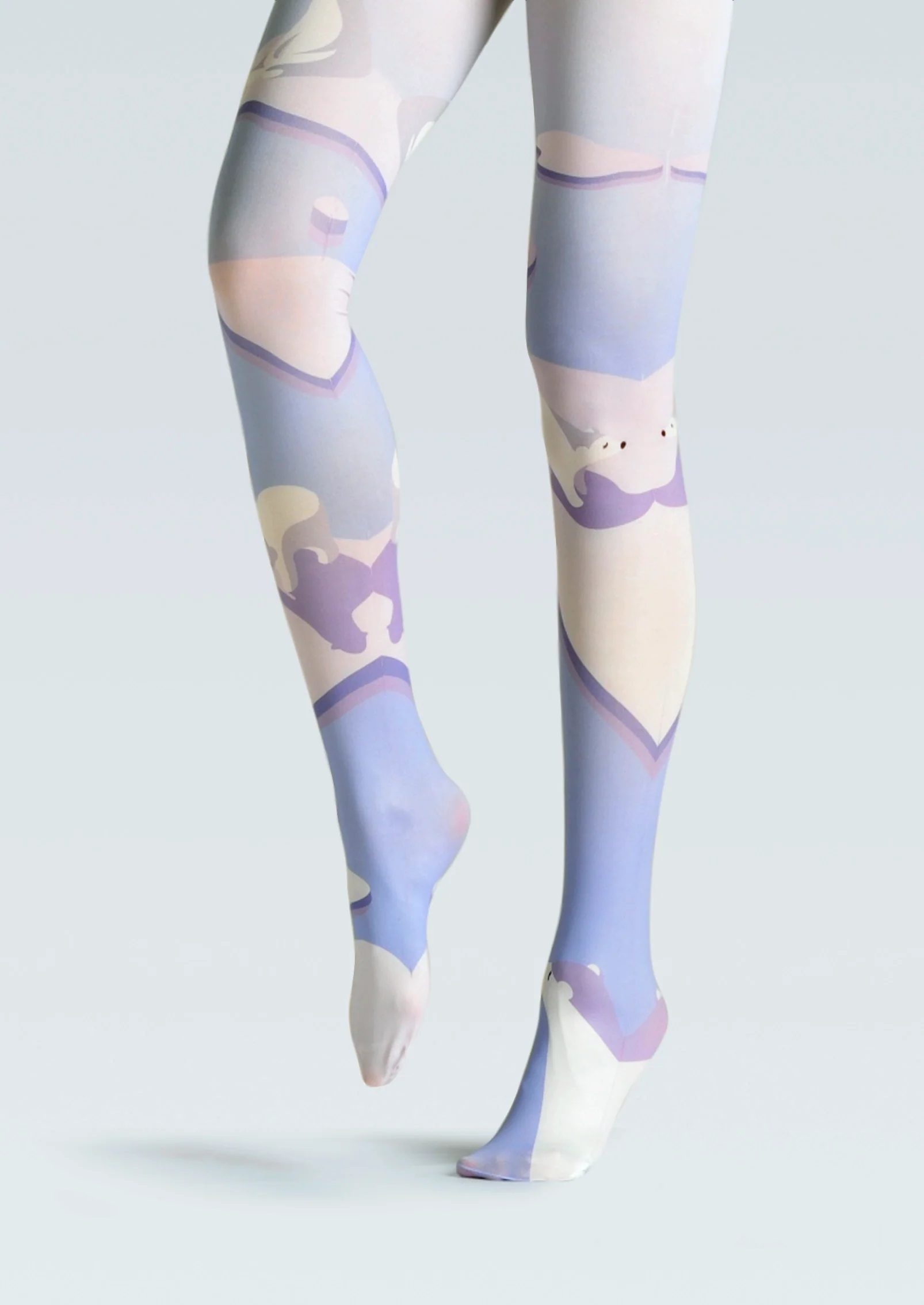 Viken Plan Fun Print Tights Polar bears Pantyhose/Tights [Arctic Light] - Image 3