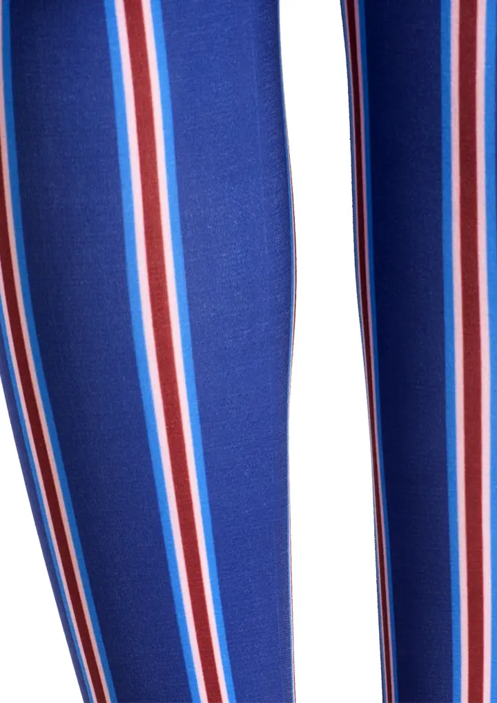 Viken Plan Blue Striped College Tights Hosiery Pantyhose - Image 6