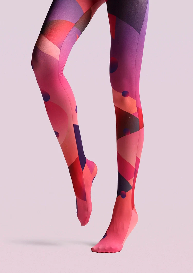 Viken Plan Cyberpunk Combustion Space Print Tights Hosiery Pantyhose - Image 7
