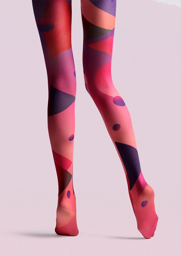 Viken Plan Cyberpunk Combustion Space Print Tights Hosiery Pantyhose - Image 8