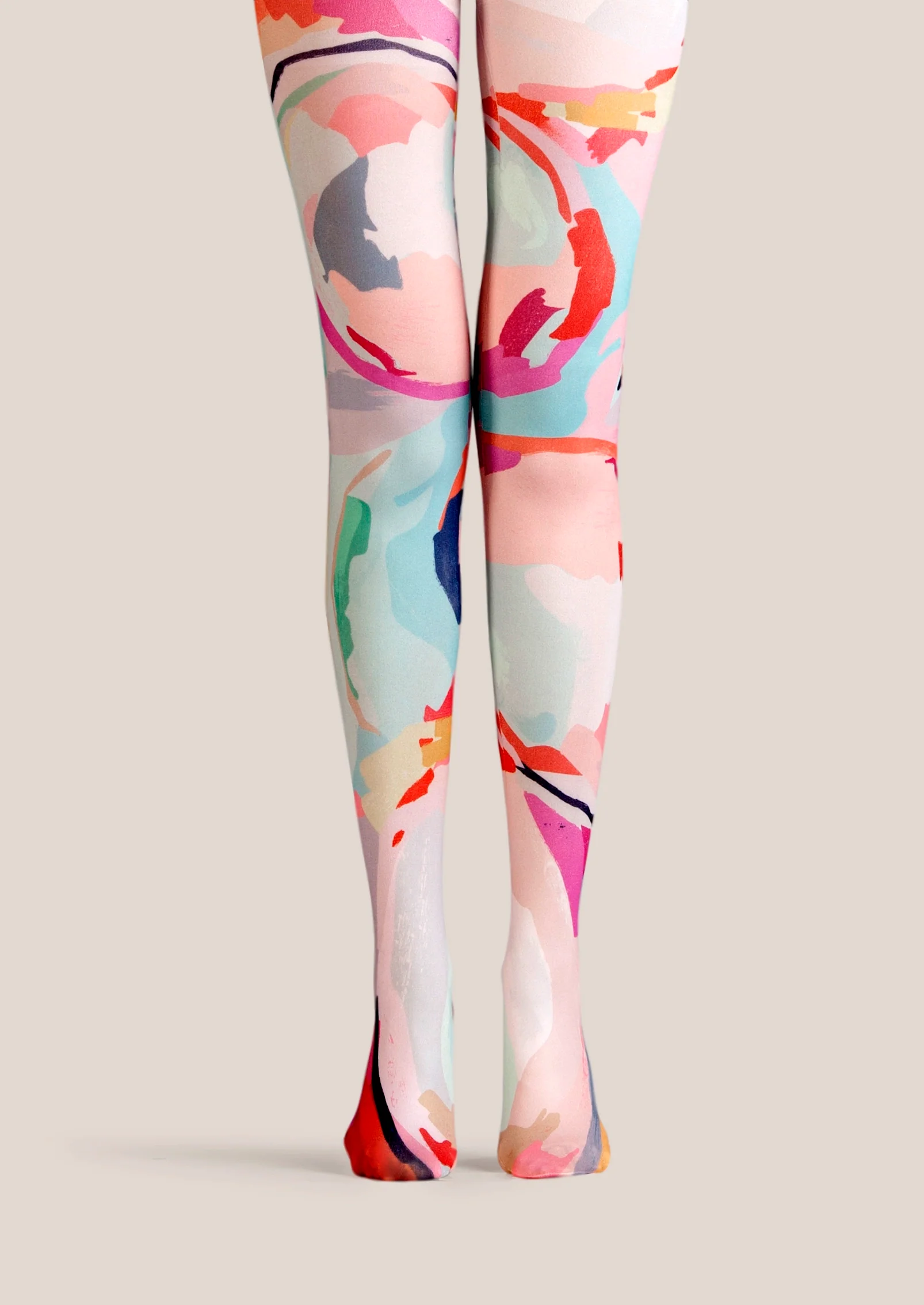 Viken Plan Popart Print Tights Color Painting Pantyhose/Tights [Condensed colors] - Image 3