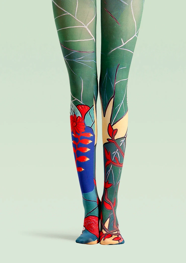 Viken Plan Forest art Print Painting Pantyhose/Tights [Flowers & plants] - Image 3
