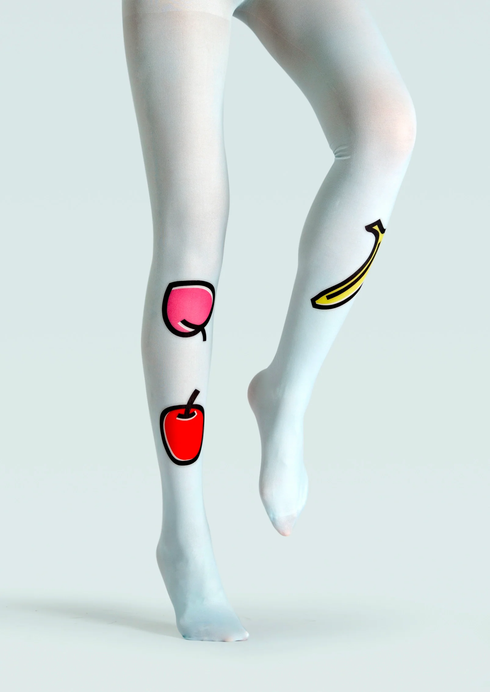 Viken Plan Fun art Print Tights Cute Pantyhose/Tights [Fun fruits] - Image 2