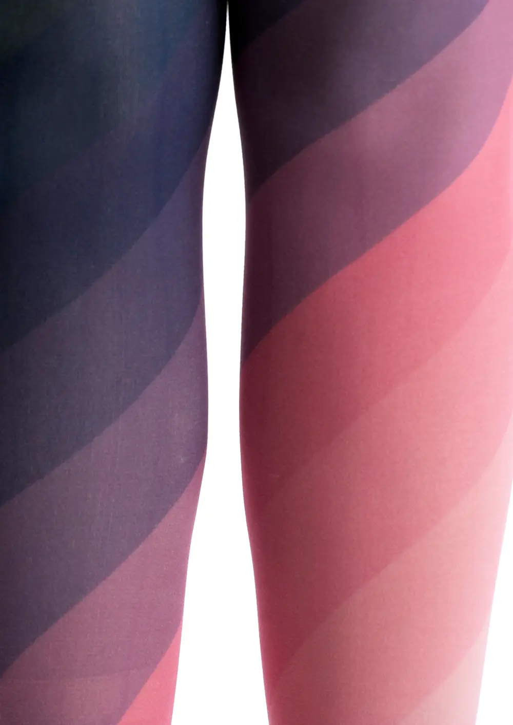 Viken Plan PopArt Print Tights Reverie Stripe gradient Pantyhose/Tights [Gradient Pink Black] - Image 5