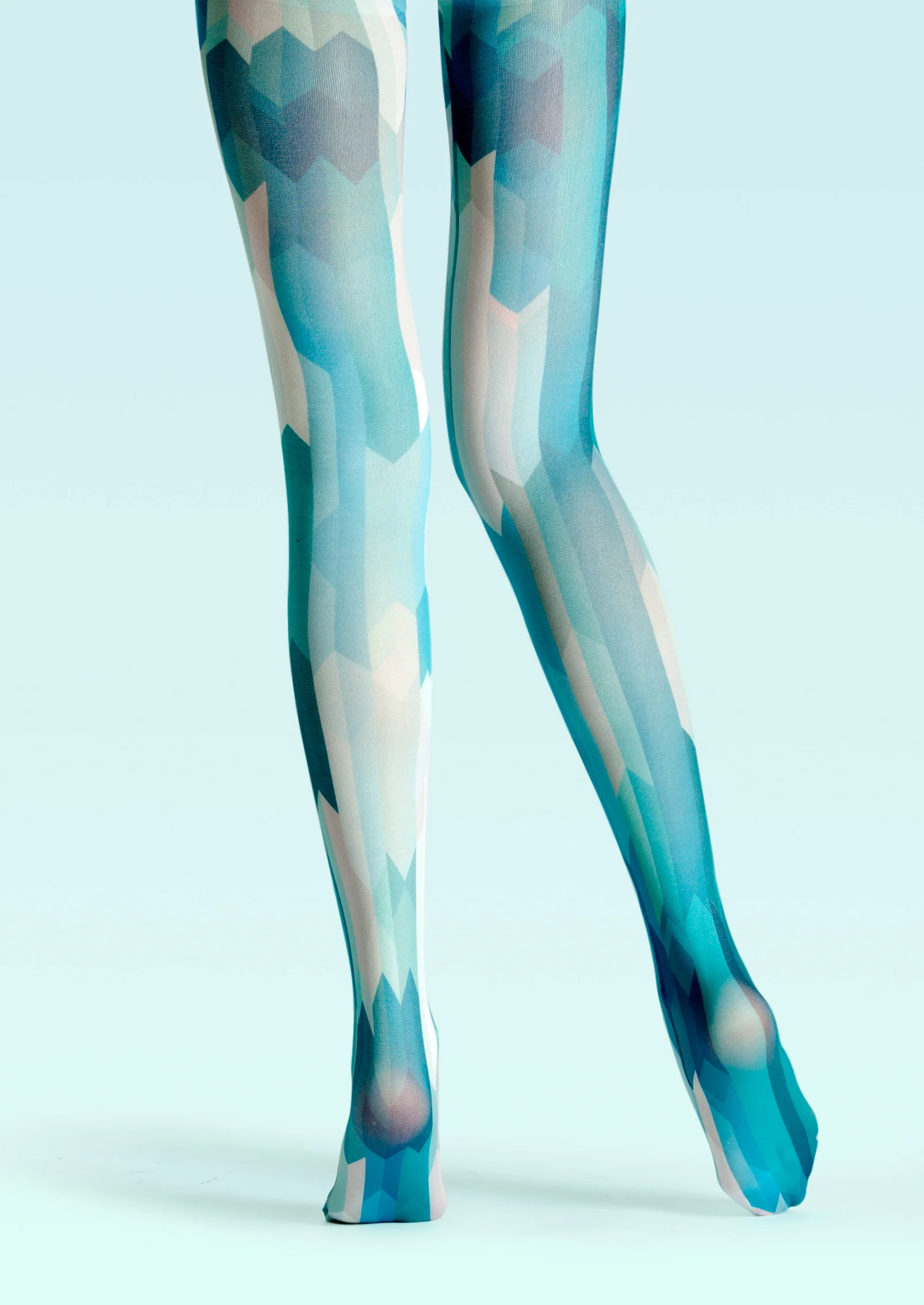 Viken Plan PopArt Print Tights Chic Pantyhose/Tights [Green Fluctuations] - Image 4