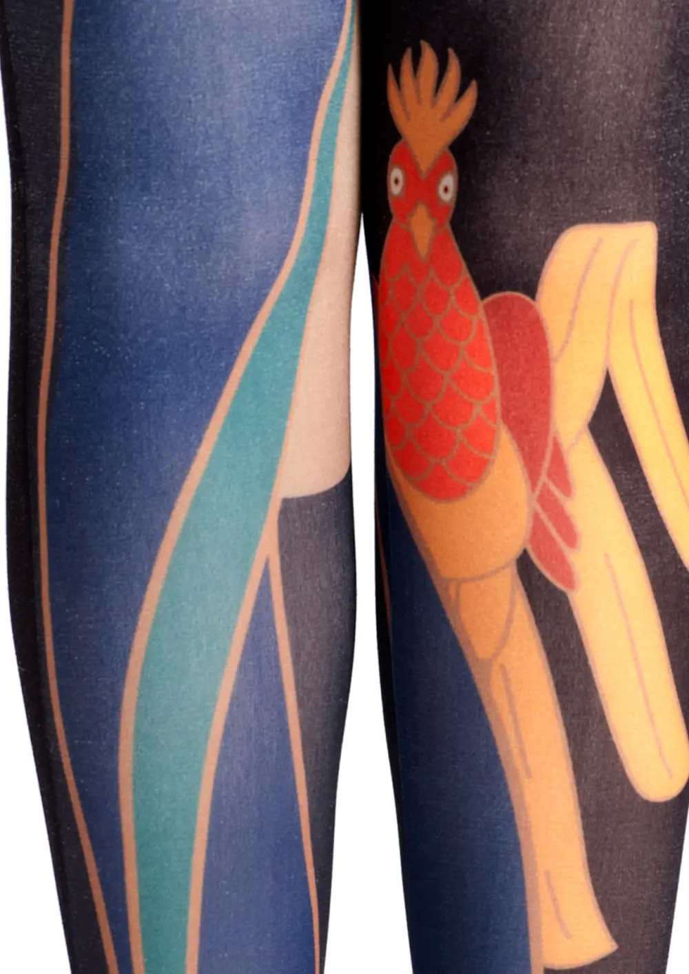 Viken Plan Ethnic art Print Tights Throwback Pantyhose/Tights [Holy bird] - Image 6