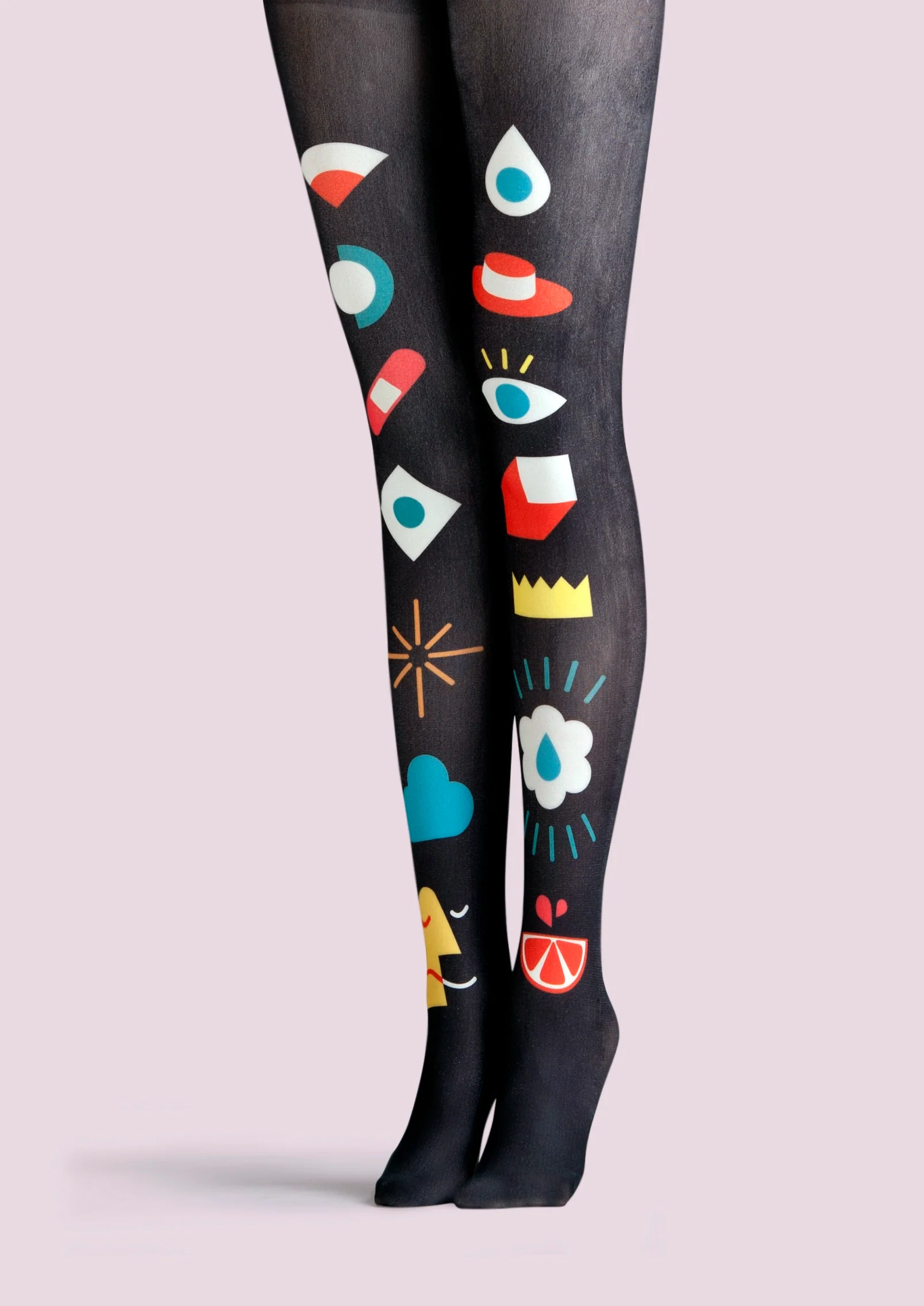 Viken Plan Fun art Print Tights Geometric figure Pantyhose/Tights [Interesting icons]