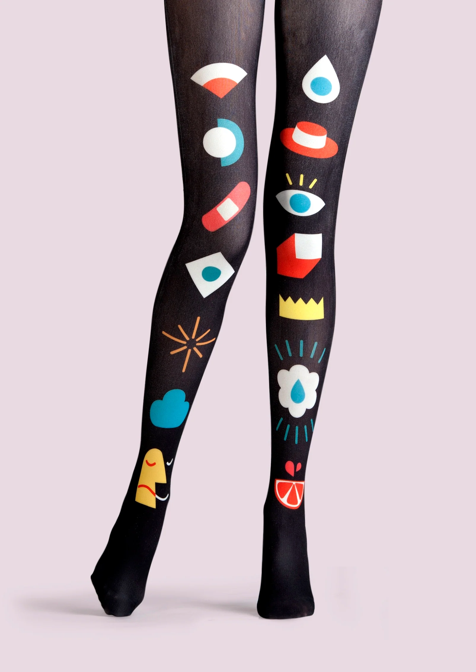 Viken Plan Fun art Print Tights Geometric figure Pantyhose/Tights [Interesting icons] - Image 2