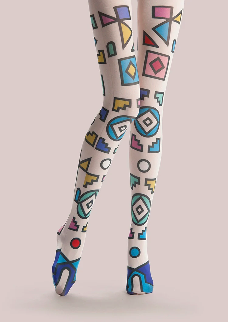 Viken Plan PopArt Print Tights Cute Pantyhose/Tights