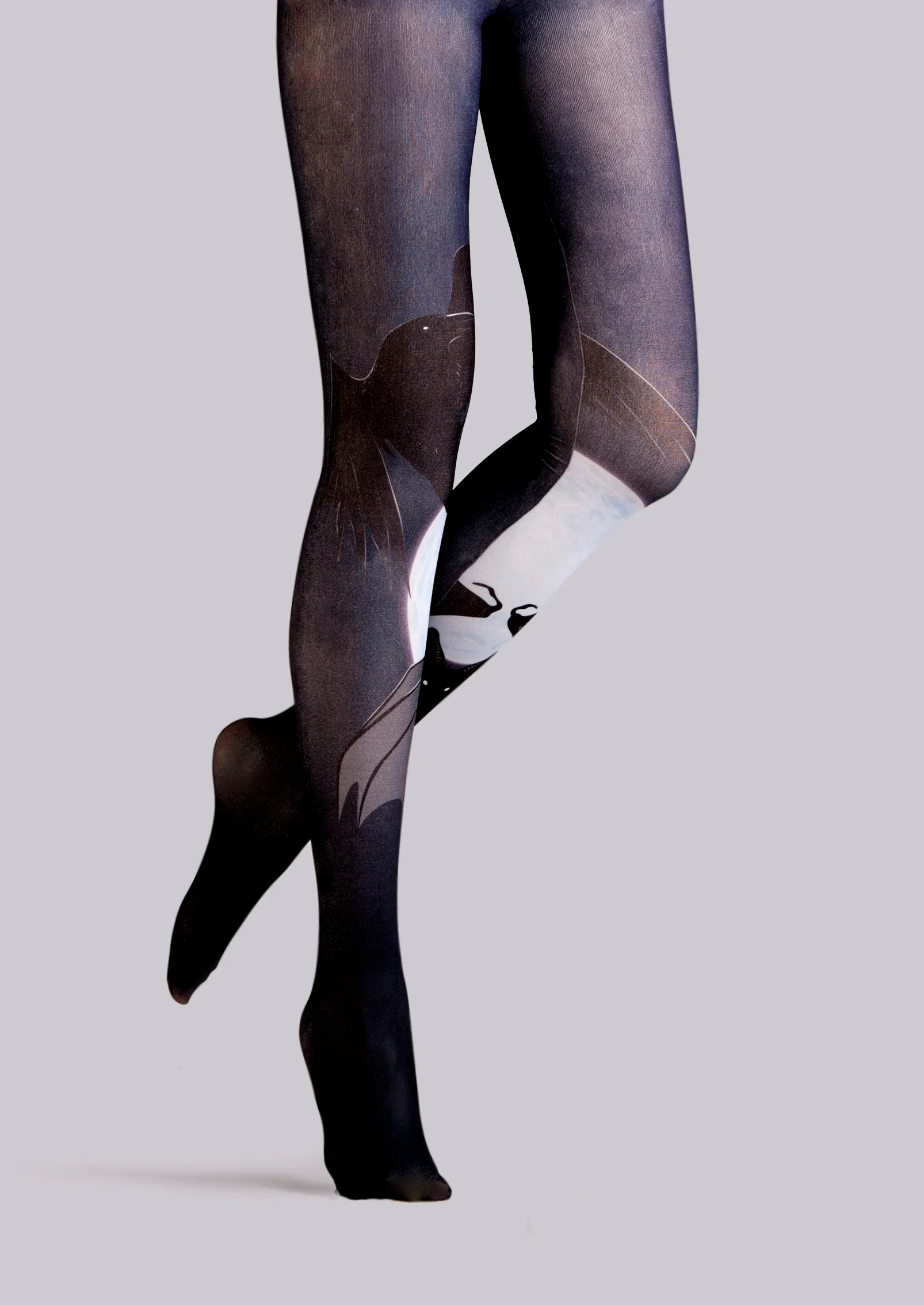Viken Plan Street art Print Tights Dark style Pantyhose/Tights [MoonBatStrike] - Image 4