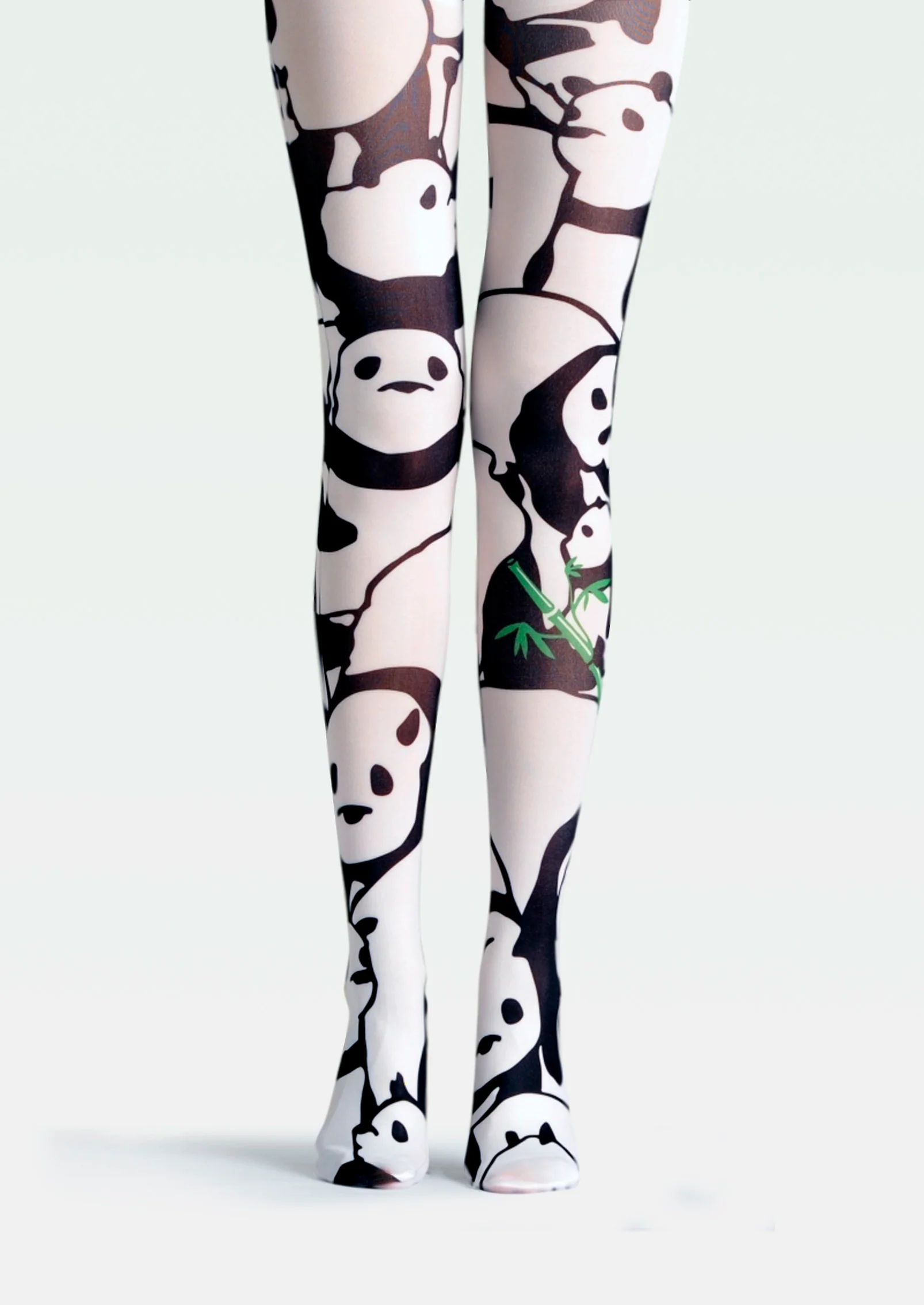 Viken Plan Fun art Print Tights Enjoyable Pantyhose/Tights [Panda Family] - Image 3