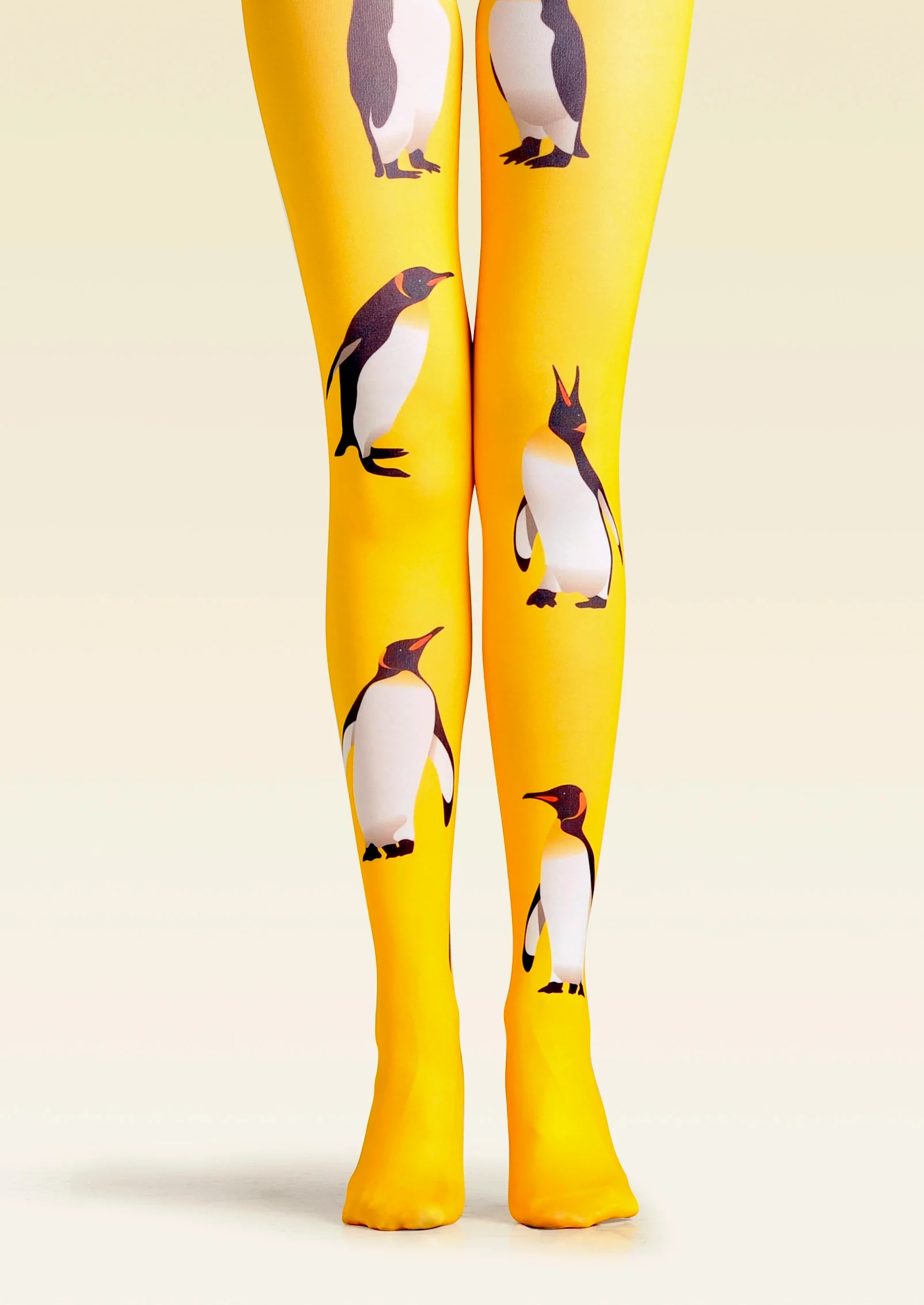 Viken Plan PopArt Print Tights Yellow Pantyhose/Tights [Penguin] - Image 3