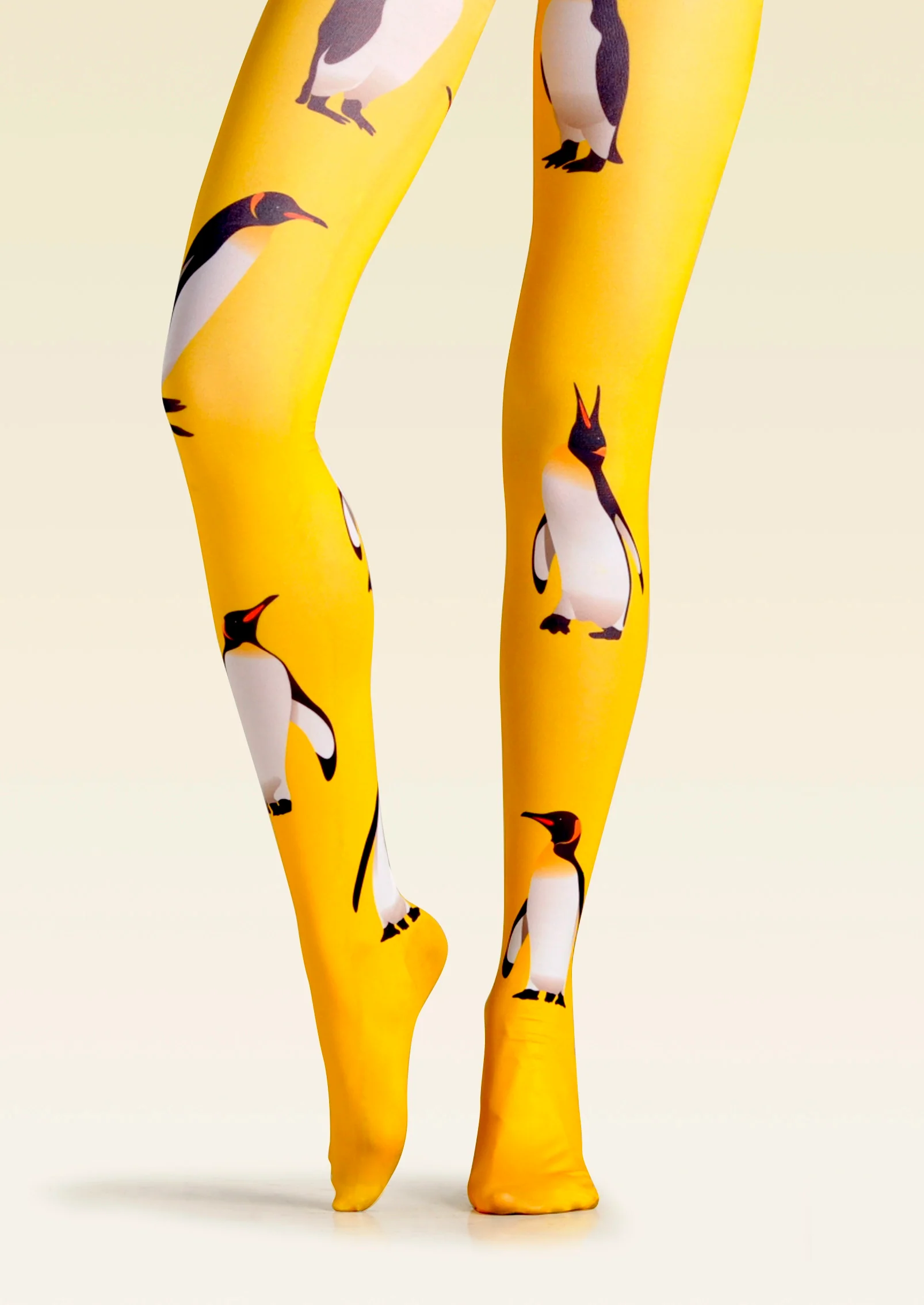 Viken Plan PopArt Print Tights Yellow Pantyhose/Tights [Penguin] - Image 4