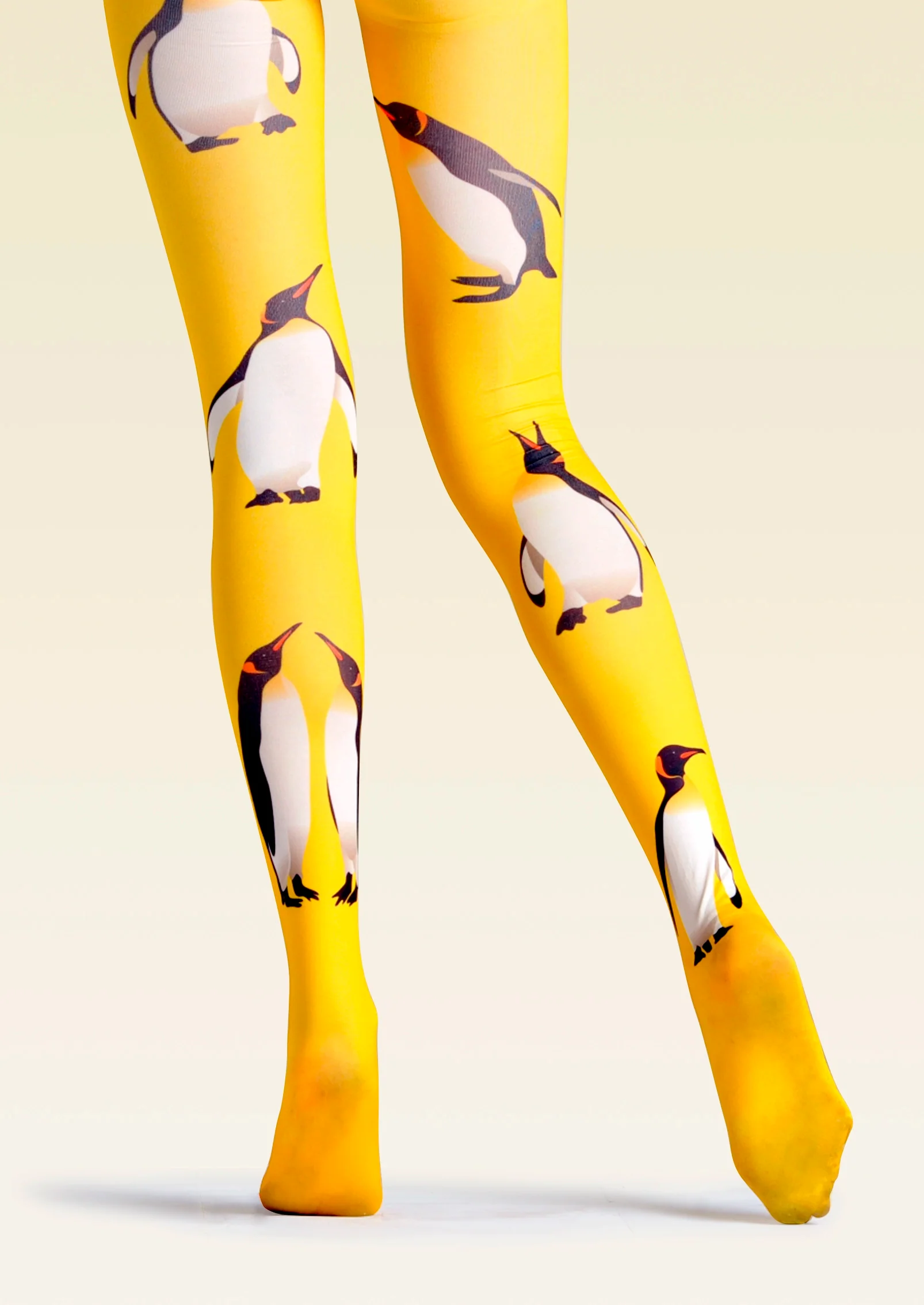 Viken Plan PopArt Print Tights Yellow Pantyhose/Tights [Penguin] - Image 5