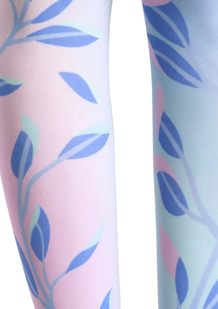 Viken Plan Art Print Aestheticism Pantyhose/Tights [Phantom leaf] - Image 4
