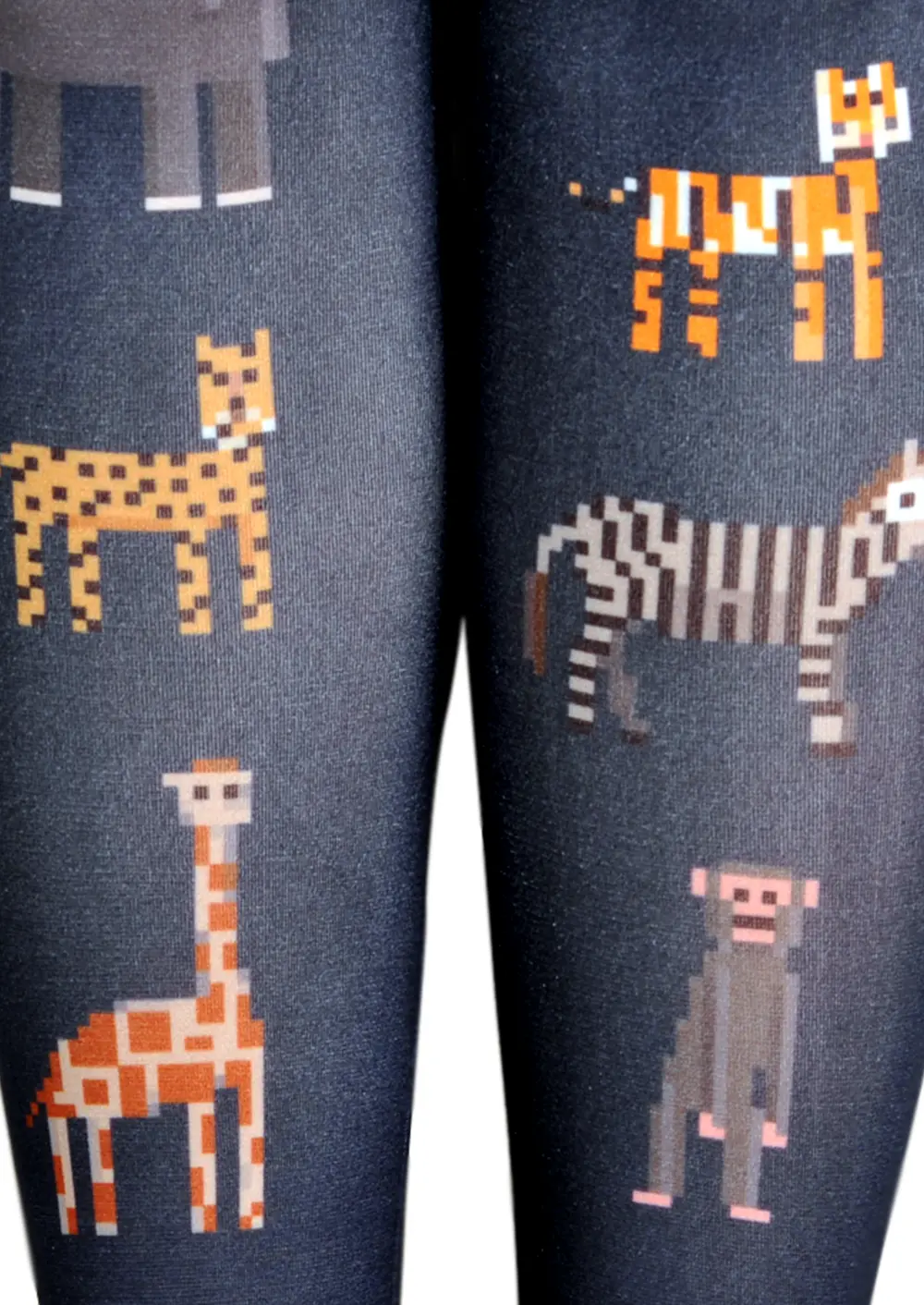Viken Plan Fun Print Tights Animals Pantyhose/Tights [Pixel Gragg] - Image 5