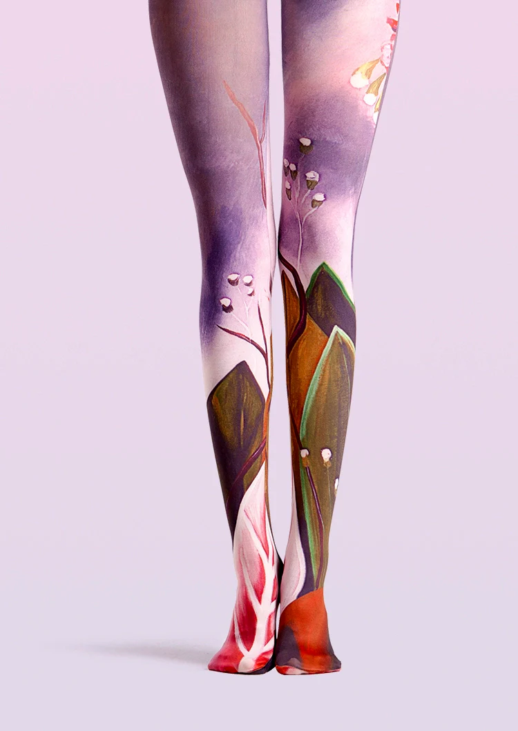 Viken Plan Forest art Print Tights Classy Pantyhose/Tights