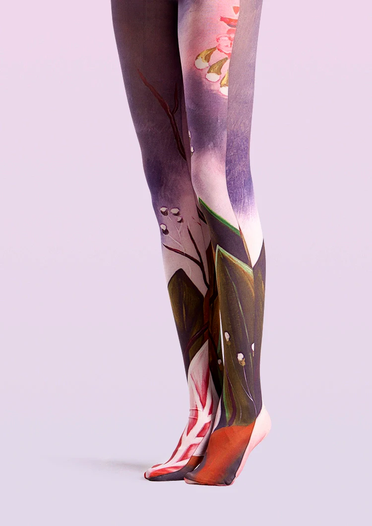 Viken Plan Forest art Print Tights Classy Pantyhose/Tights - Image 3
