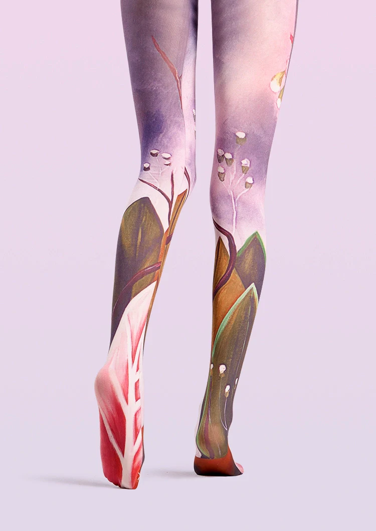 Viken Plan Forest art Print Tights Classy Pantyhose/Tights - Image 4