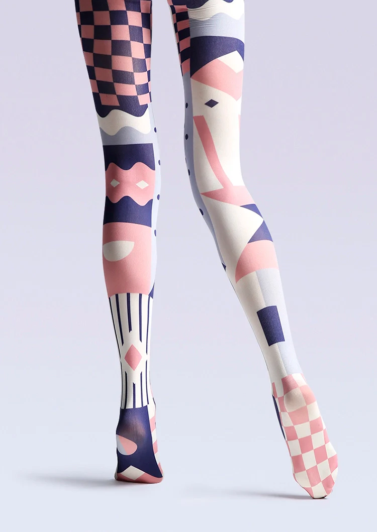 Viken Plan PopArt Print Tights Avant-garde Pantyhose/Tights [Pop Art Gobert] - Image 3