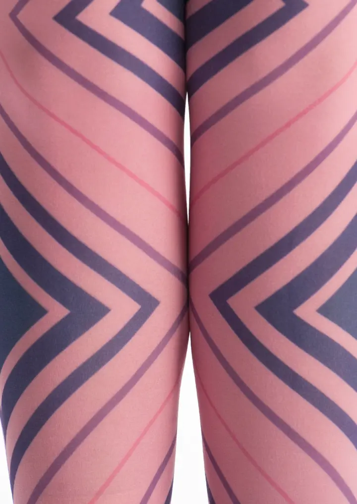 Viken Plan PopArt Print Tights Avant-garde Pantyhose/Tights [Square ripple] - Image 6