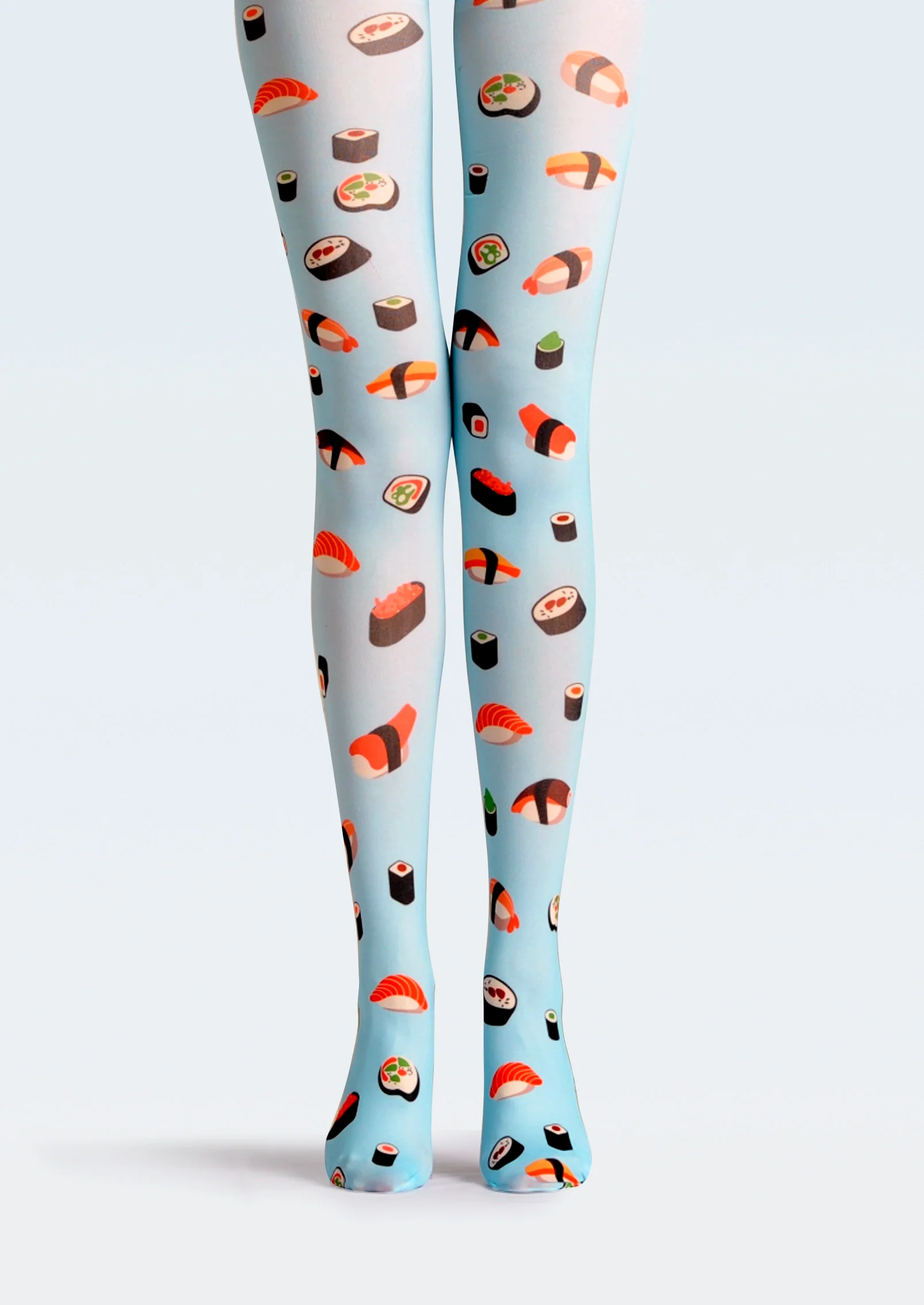 Viken Plan Fun art Print Tights Freshness Pantyhose/Tights [Sushi Sushi] - Image 3