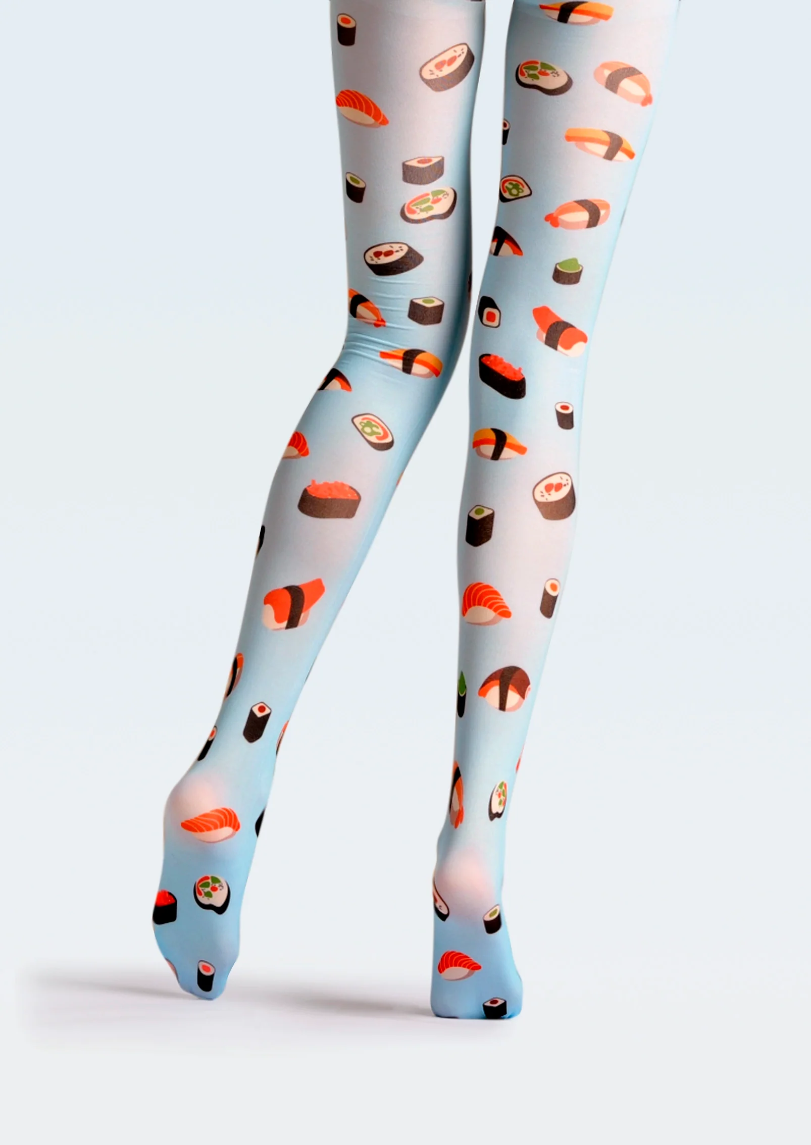 Viken Plan Fun art Print Tights Freshness Pantyhose/Tights [Sushi Sushi] - Image 6