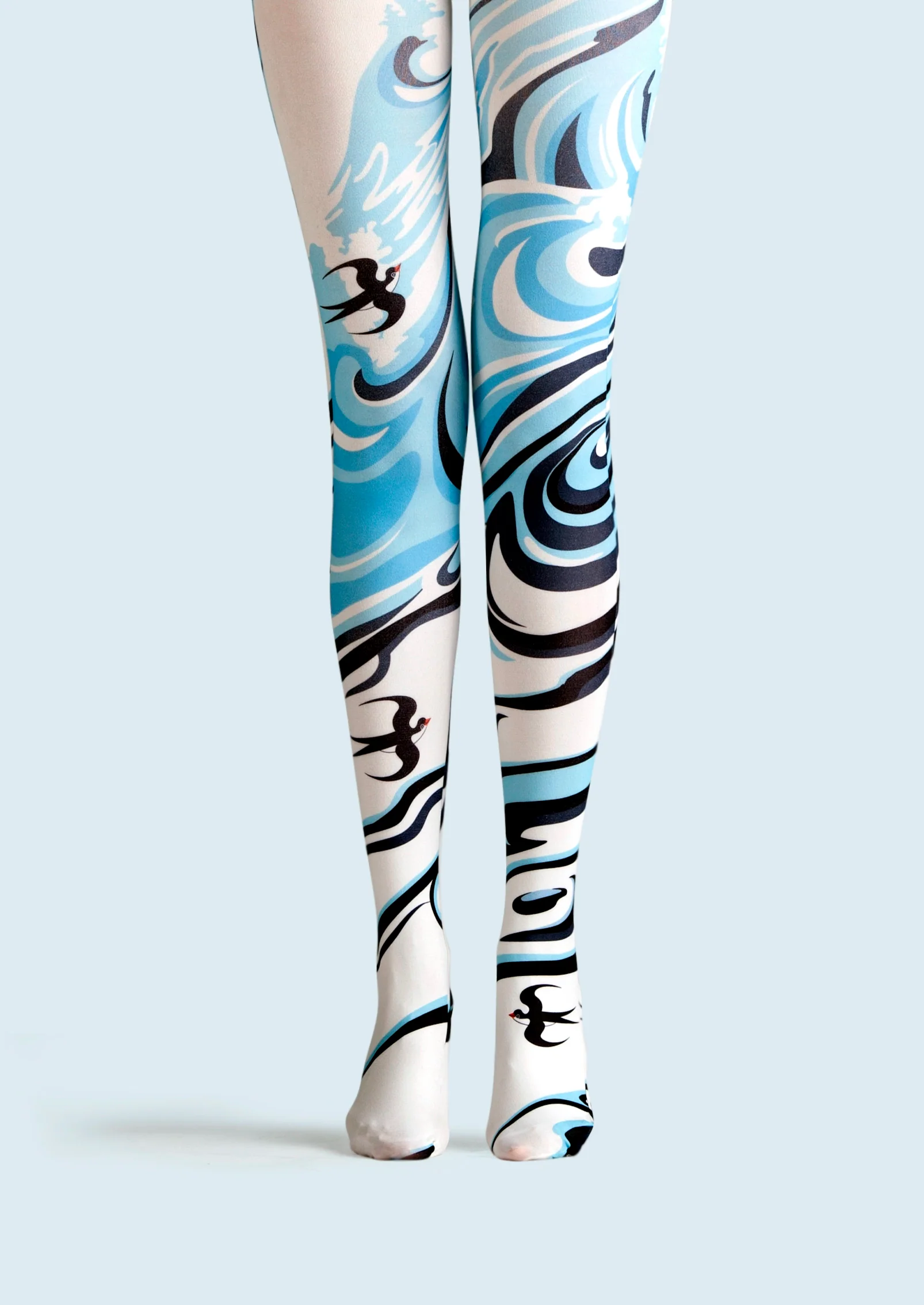 Viken Plan Art Print Tights Personality Pantyhose/Tights [SwallowStream] - Image 3