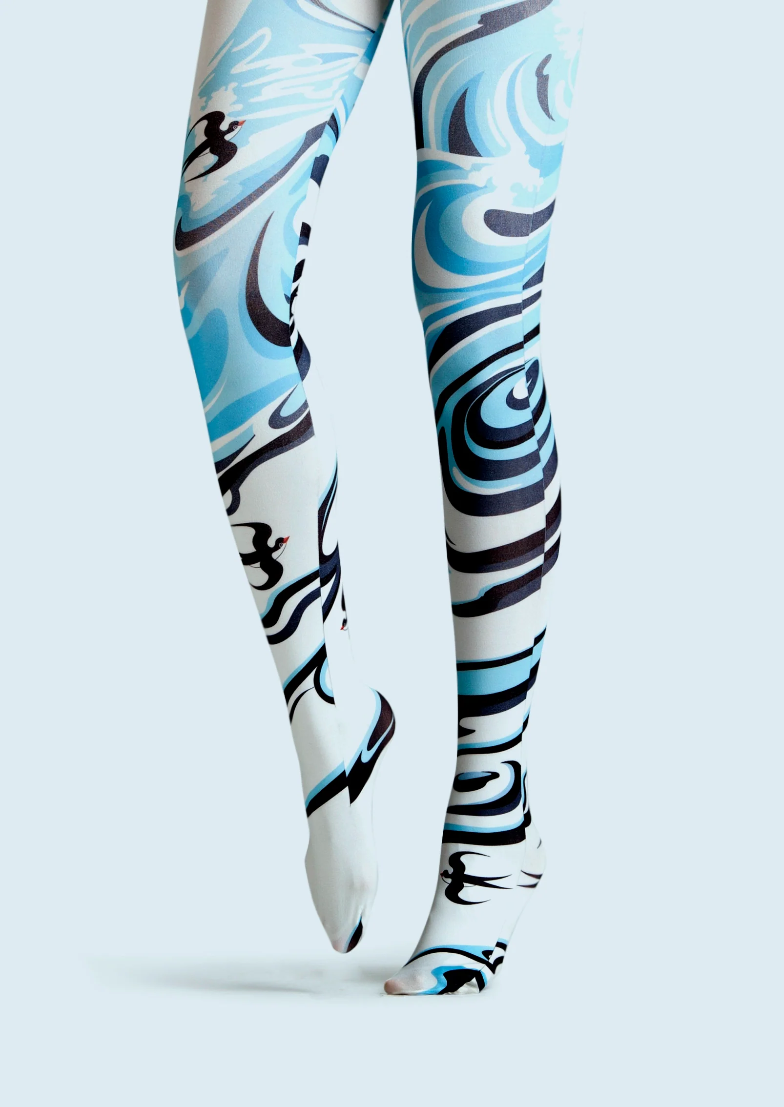 Viken Plan Art Print Tights Personality Pantyhose/Tights [SwallowStream] - Image 4