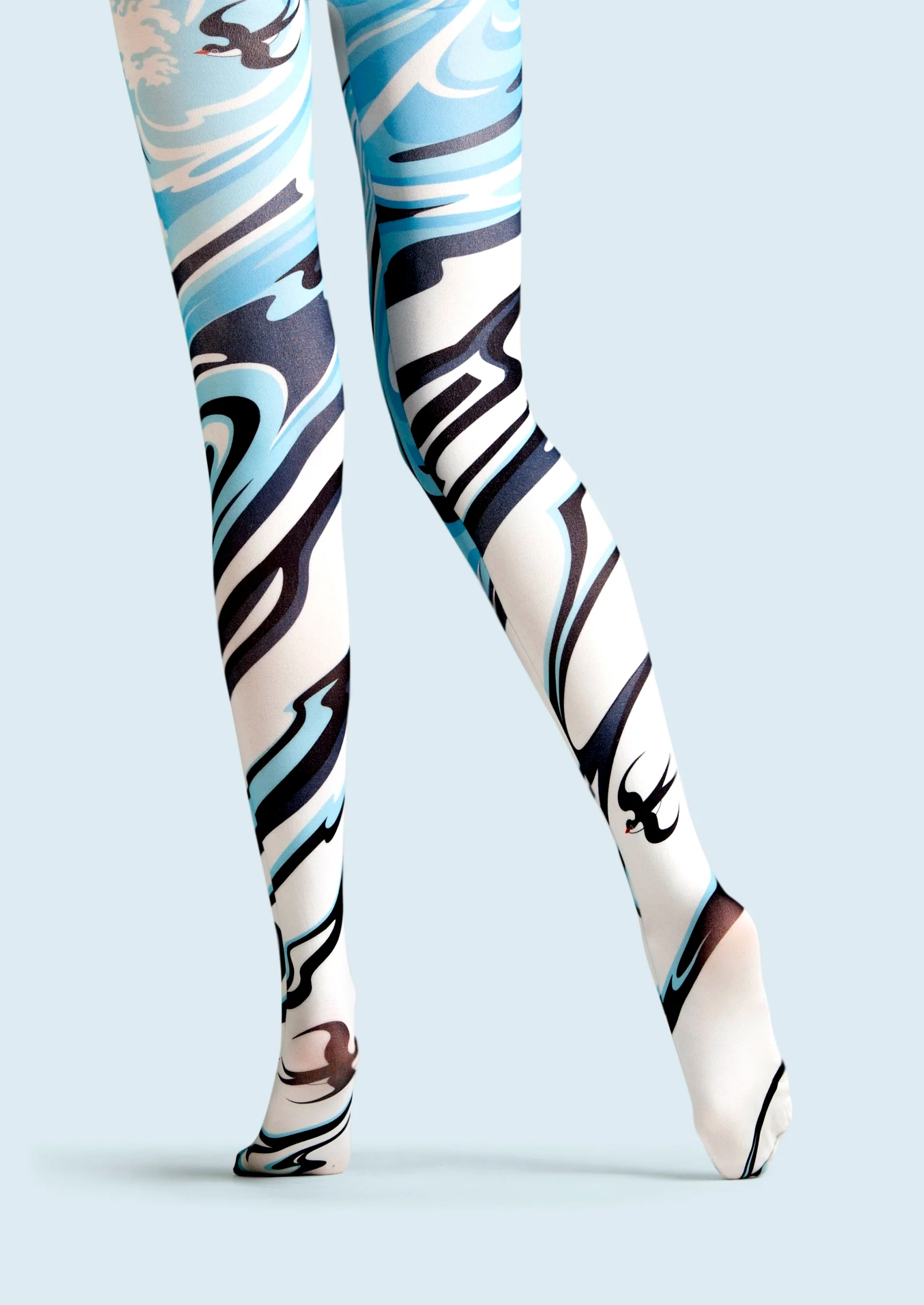 Viken Plan Art Print Tights Personality Pantyhose/Tights [SwallowStream] - Image 5