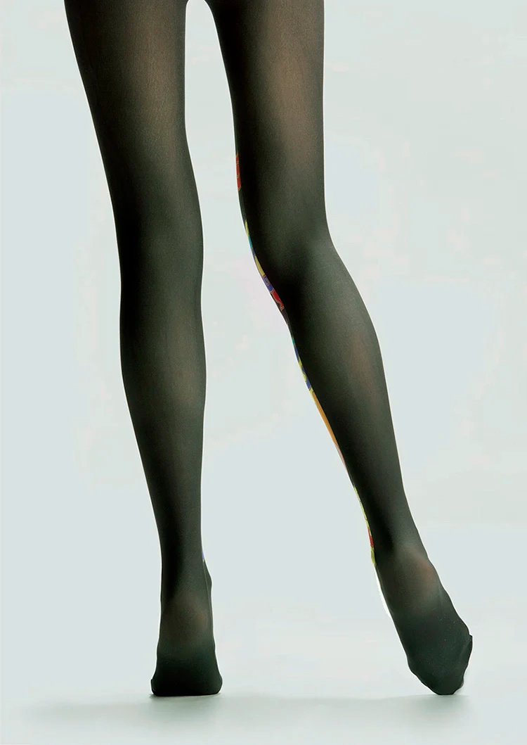 Viken Plan Tiger Totem Patterned Tights Hosiery Pantyhose - Image 5