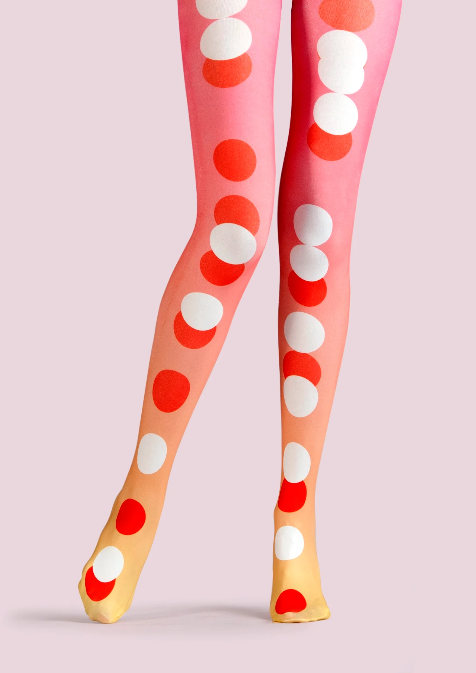 Viken Plan Popart Print Tights Polka dot Pantyhose/Tights [Wave point rhythm] - Image 3