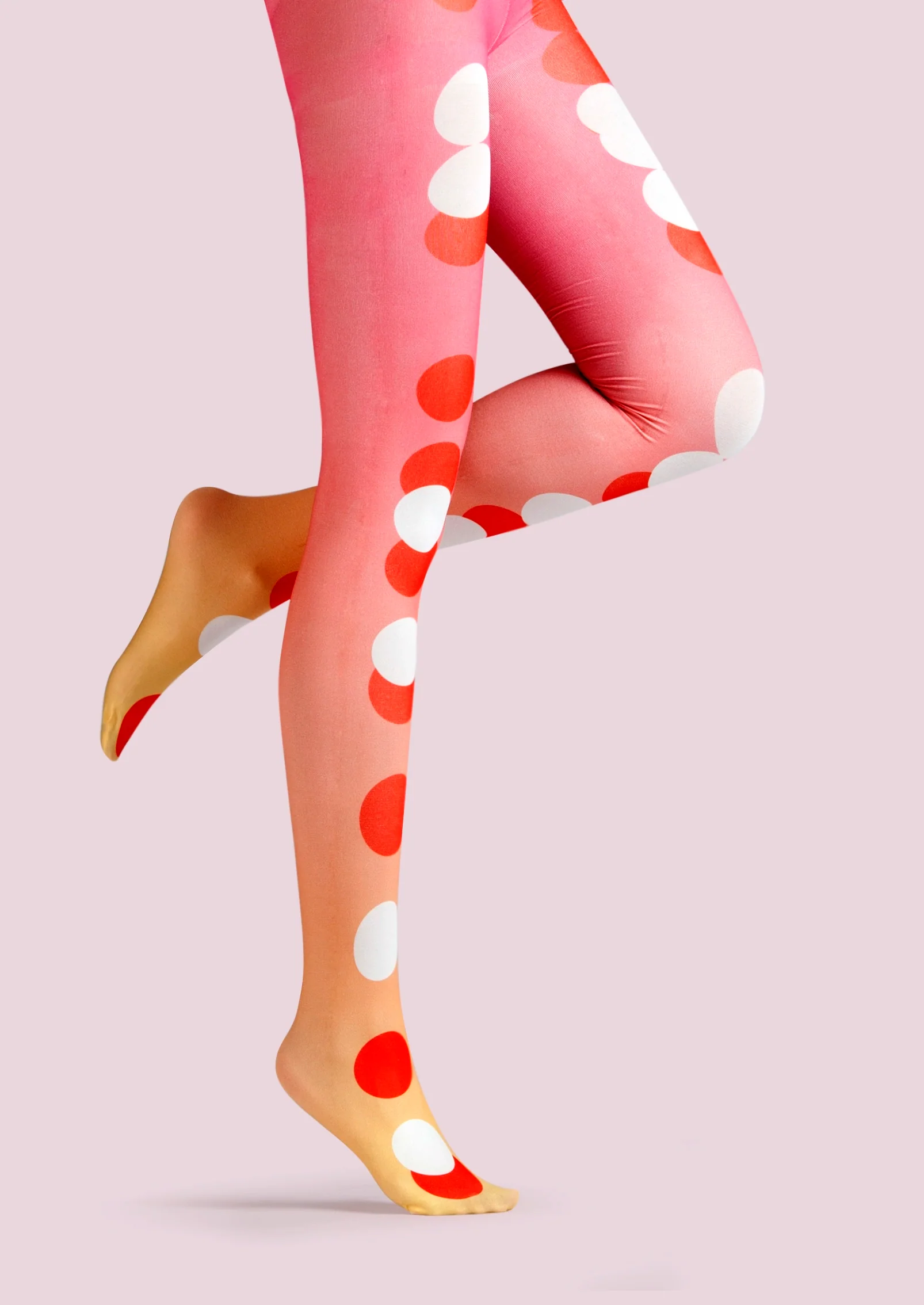 Viken Plan Popart Print Tights Polka dot Pantyhose/Tights [Wave point rhythm] - Image 4