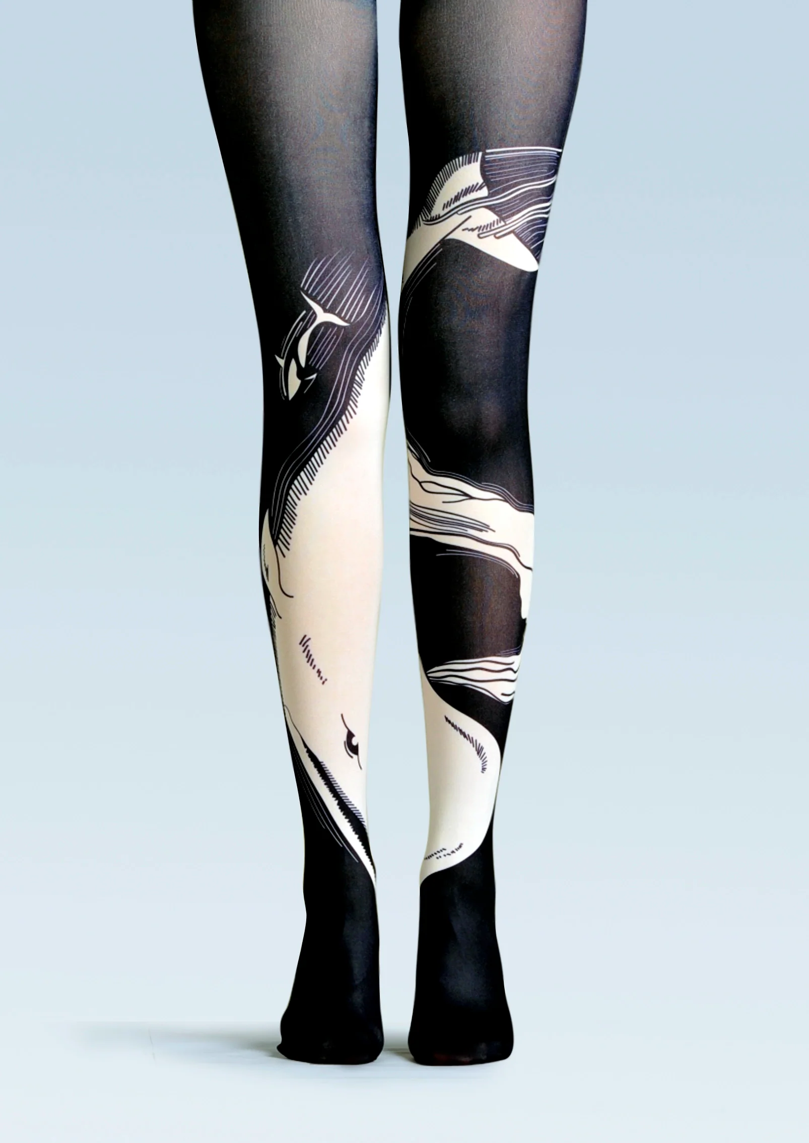 Viken Plan Versatile art Print Tights Whales Pantyhose/Tights [Whalebreaker] - Image 3