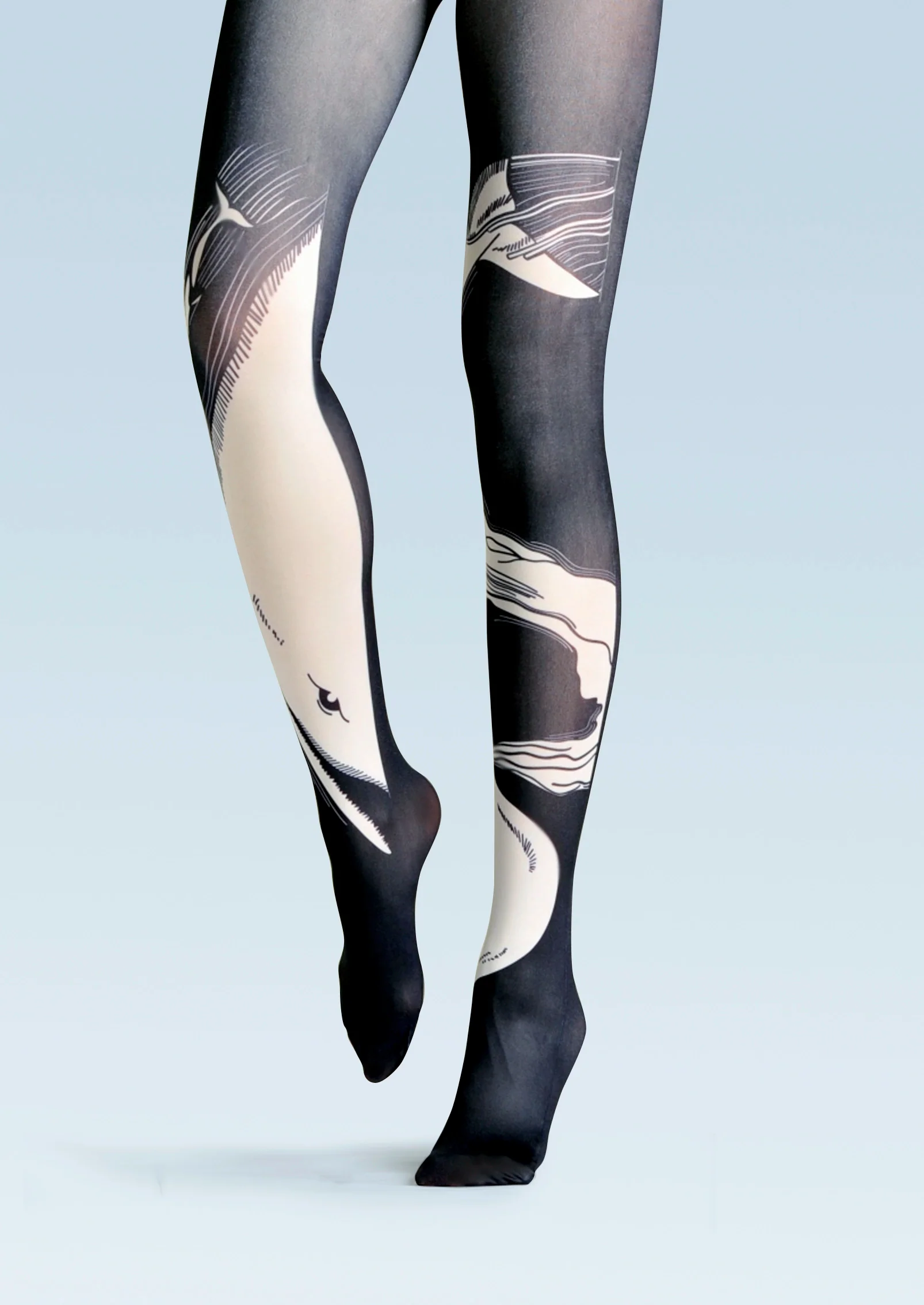 Viken Plan Versatile art Print Tights Whales Pantyhose/Tights [Whalebreaker] - Image 4