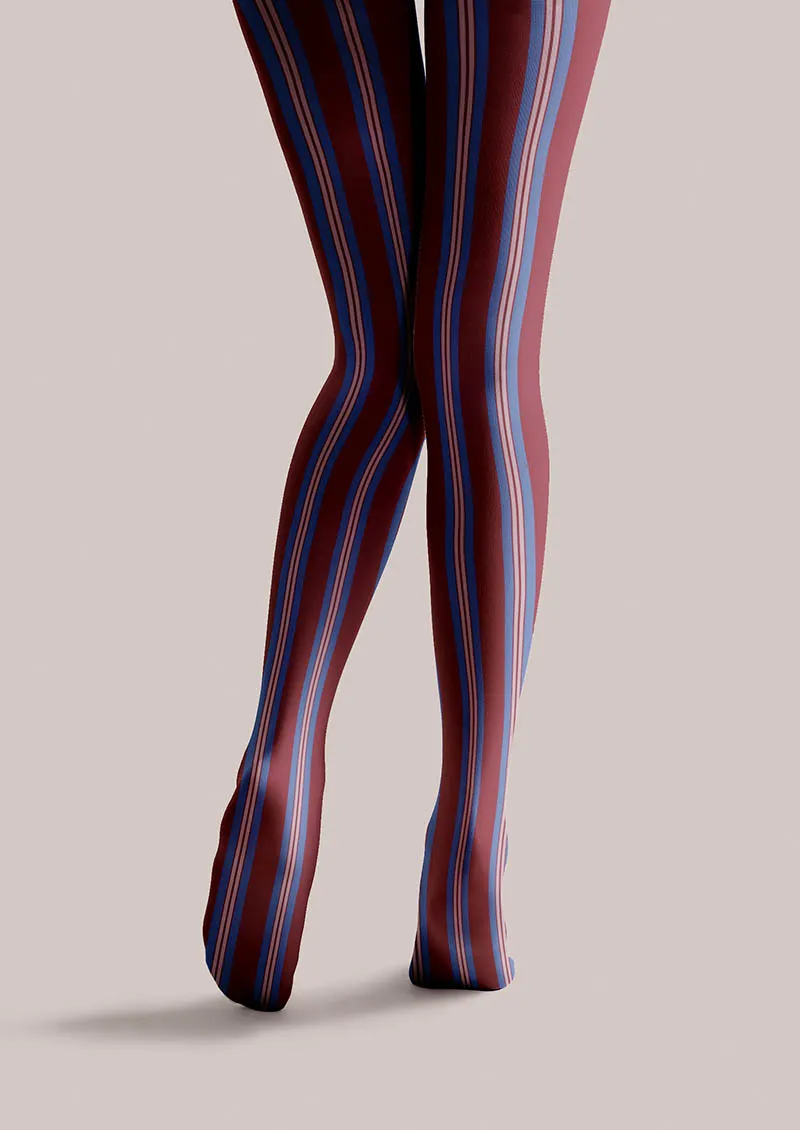 Viken Plan Geometric Art Vintage Groove Tights Hosiery Pantyhose - Image 5