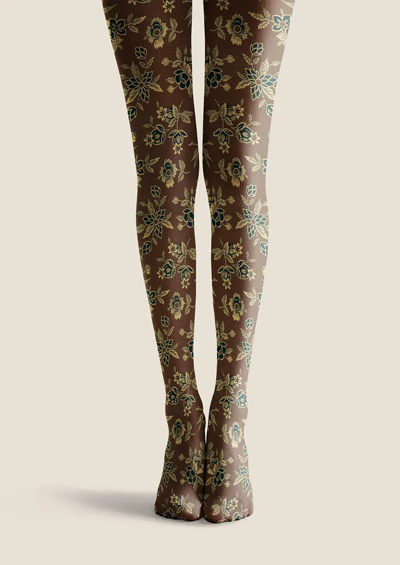 Viken Plan Vintage Petals Tights Hosiery Pantyhose