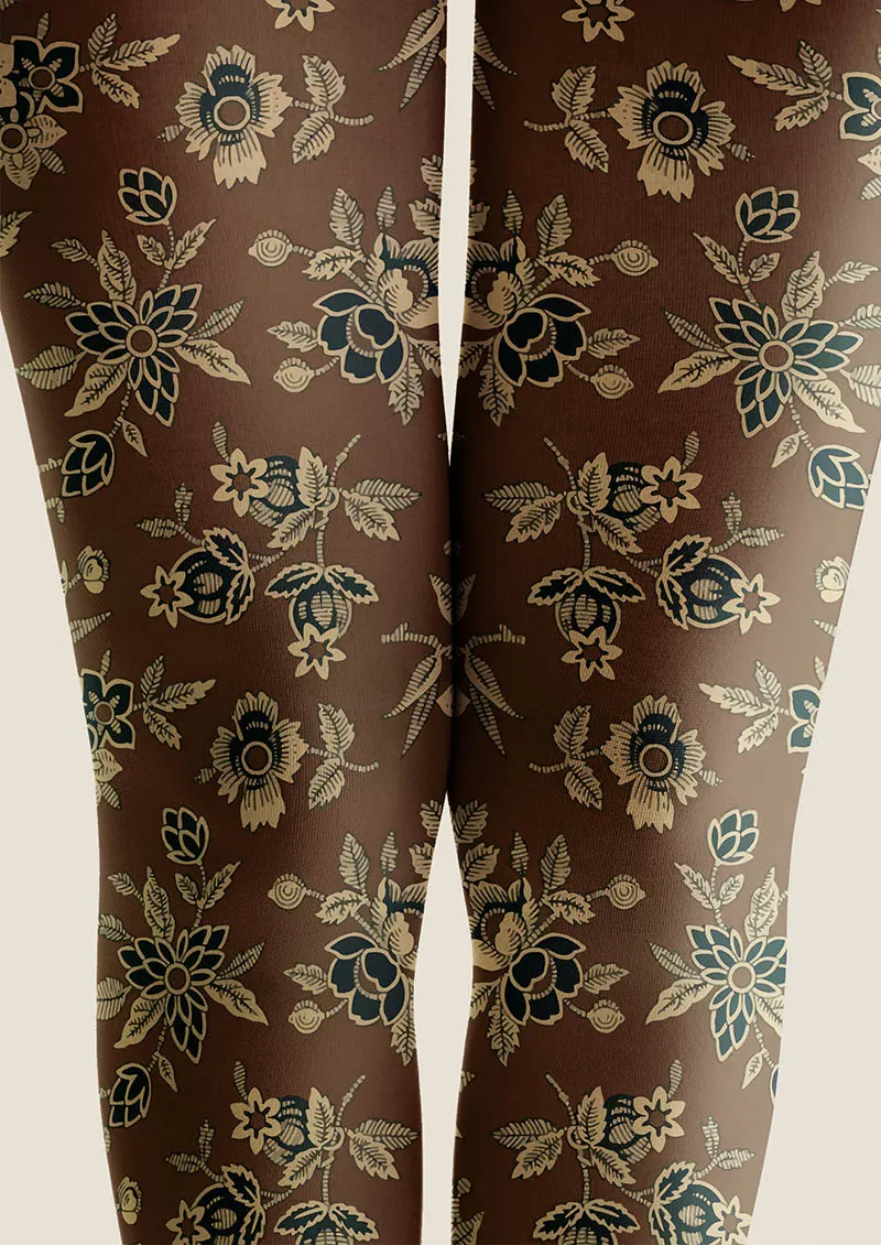 Viken Plan Vintage Petals Tights Hosiery Pantyhose - Image 3