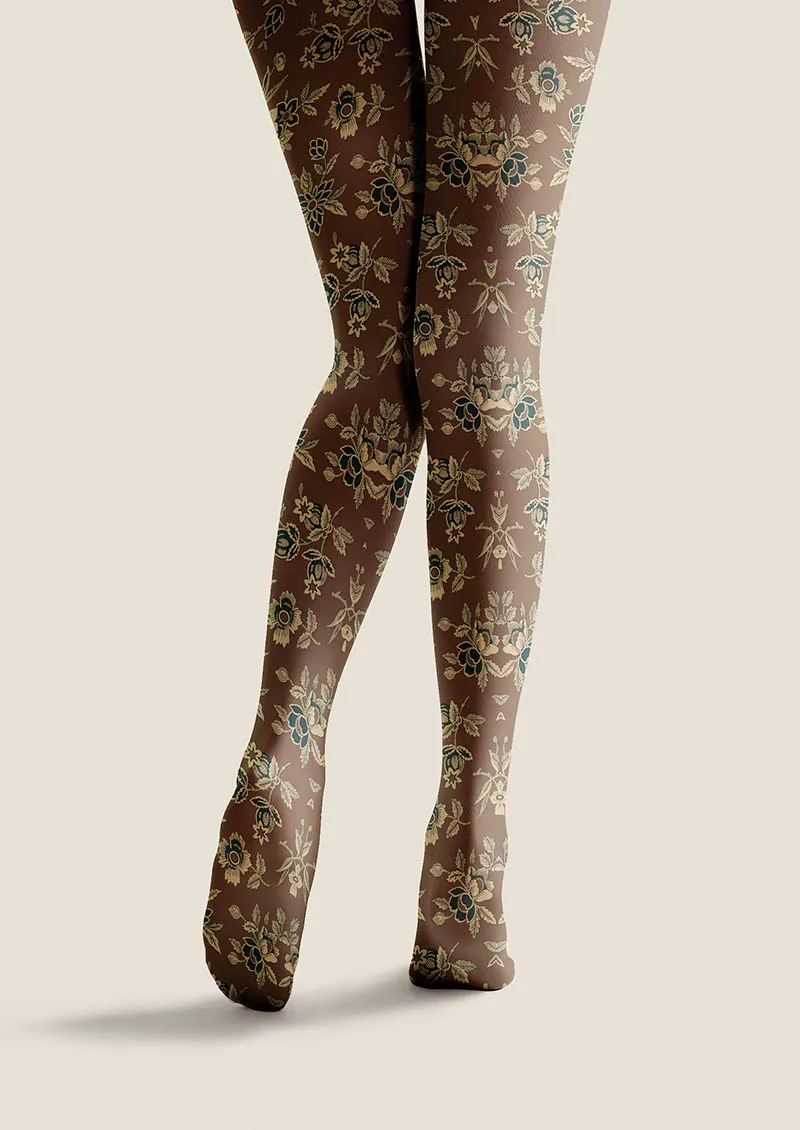 Viken Plan Vintage Petals Tights Hosiery Pantyhose - Image 4