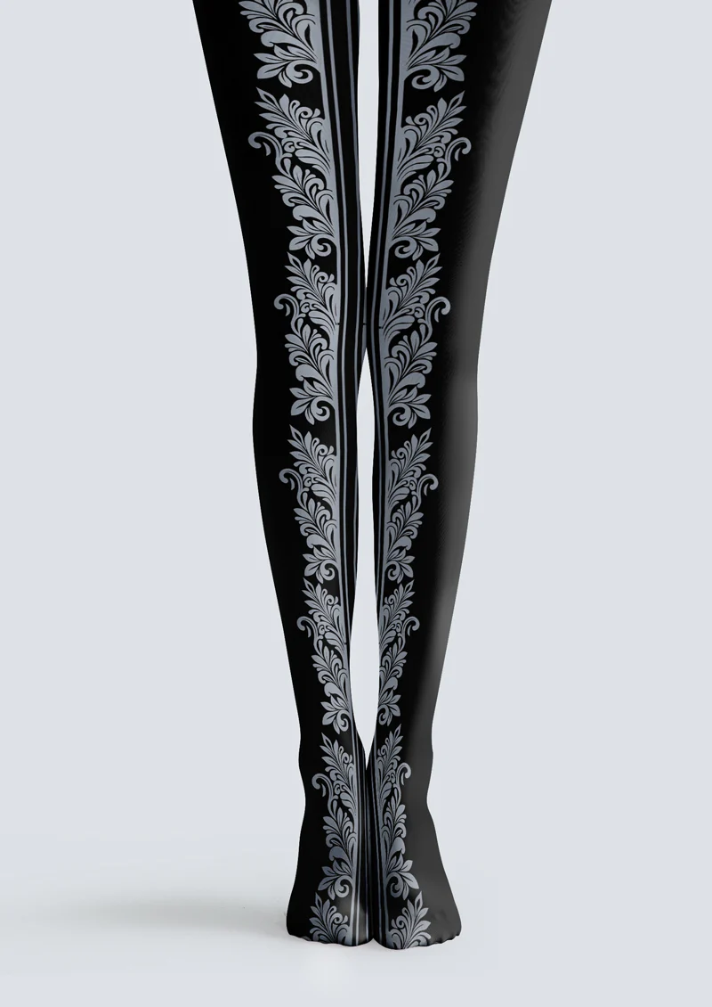 Viken plan Baroque Vine Tights Hosiery Pantyhose