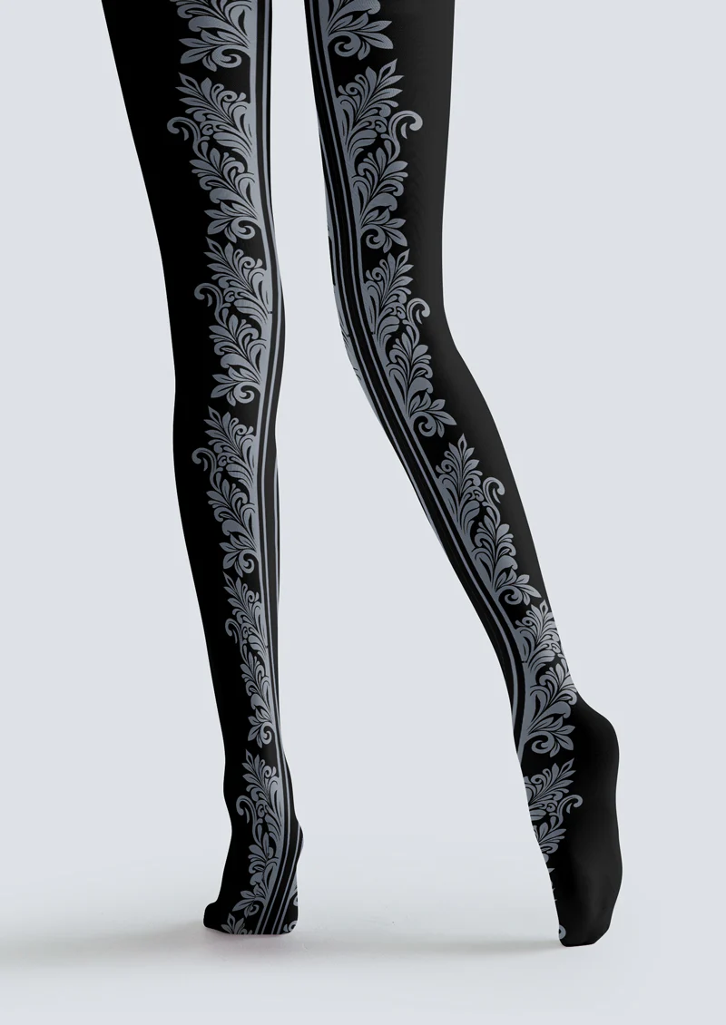 Viken plan Baroque Vine Tights Hosiery Pantyhose - Image 3