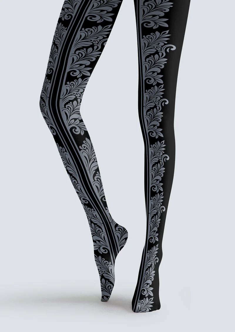 Viken plan Baroque Vine Tights Hosiery Pantyhose - Image 4