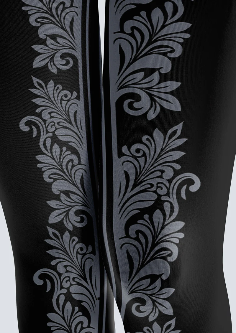 Viken plan Baroque Vine Tights Hosiery Pantyhose - Image 5