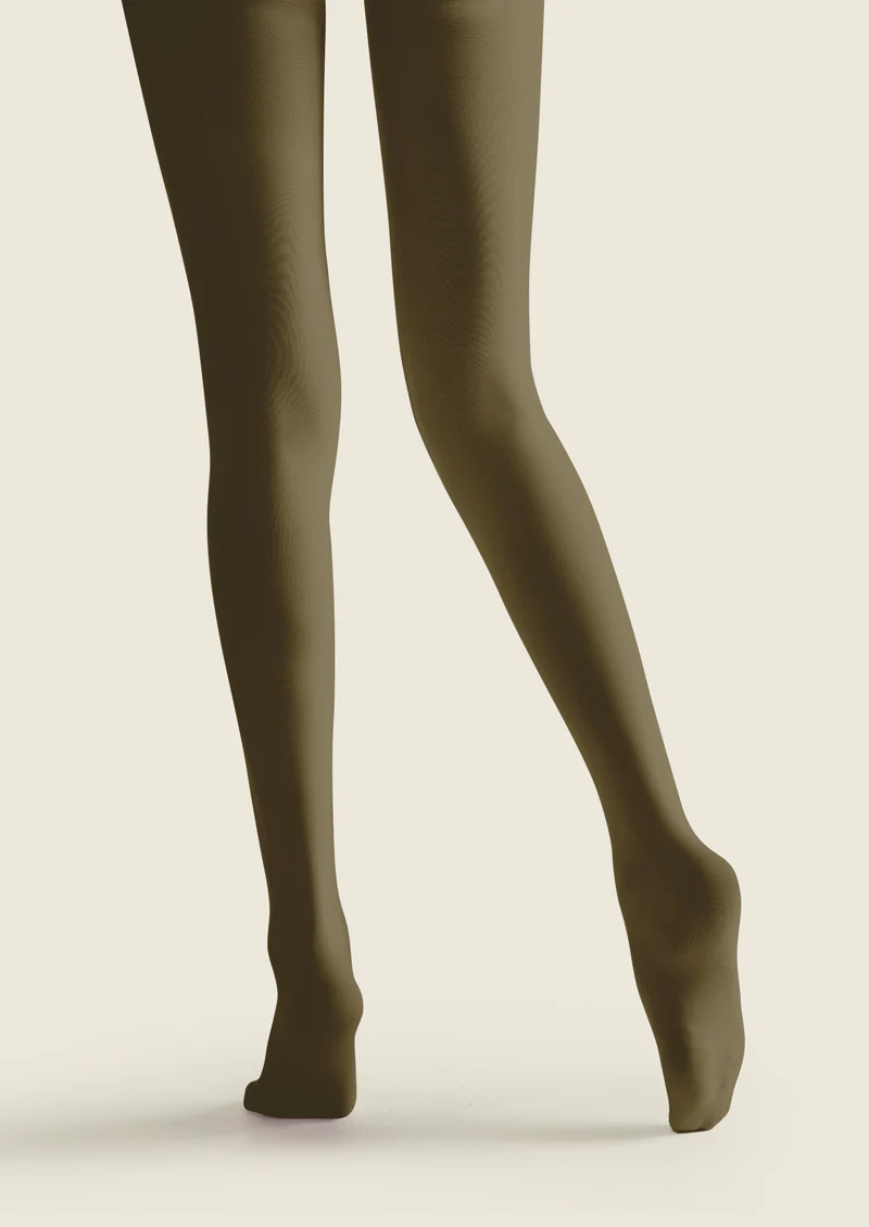 Viken plan Olive Green Fox Tights Hosiery Pantyhose - Image 3