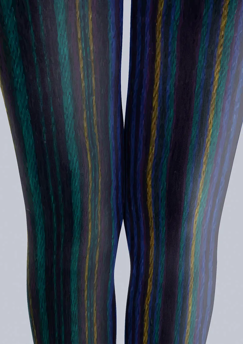 Viken Plan Geometric Art Visual Order Tights Hosiery Pantyhose - Image 3