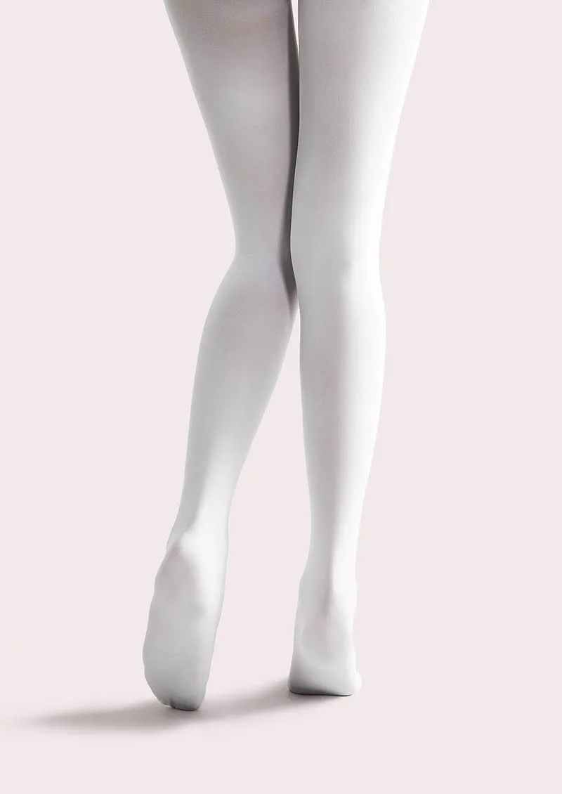 Viken Plan White Botanical Collage Y2K Style Tights Hosiery Pantyhose - Image 5